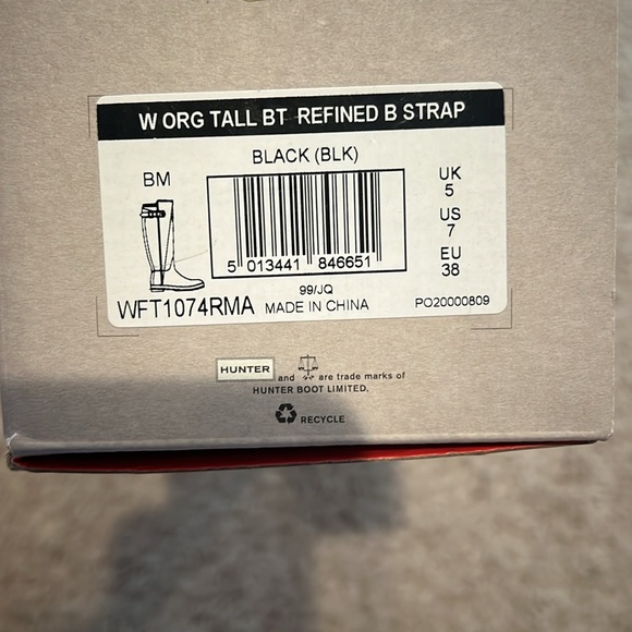 Hunter Women's Original Back Adjustable Tall Rain Boots - Picture 6 of 7